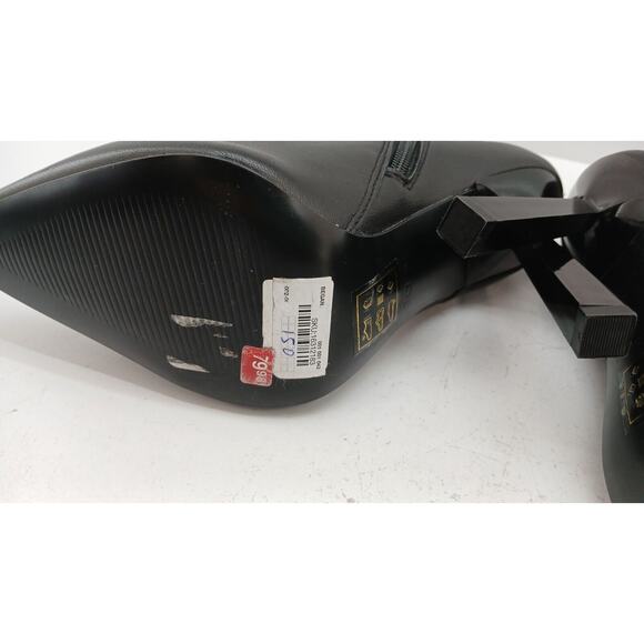 Aldo Womens Began Leather Ankle Boot - Black - New No Box - Picture 6 of 8